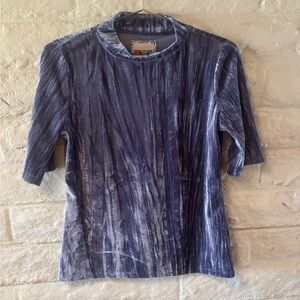 Pilcro Crushed Velvet Mock Turtleneck-Small